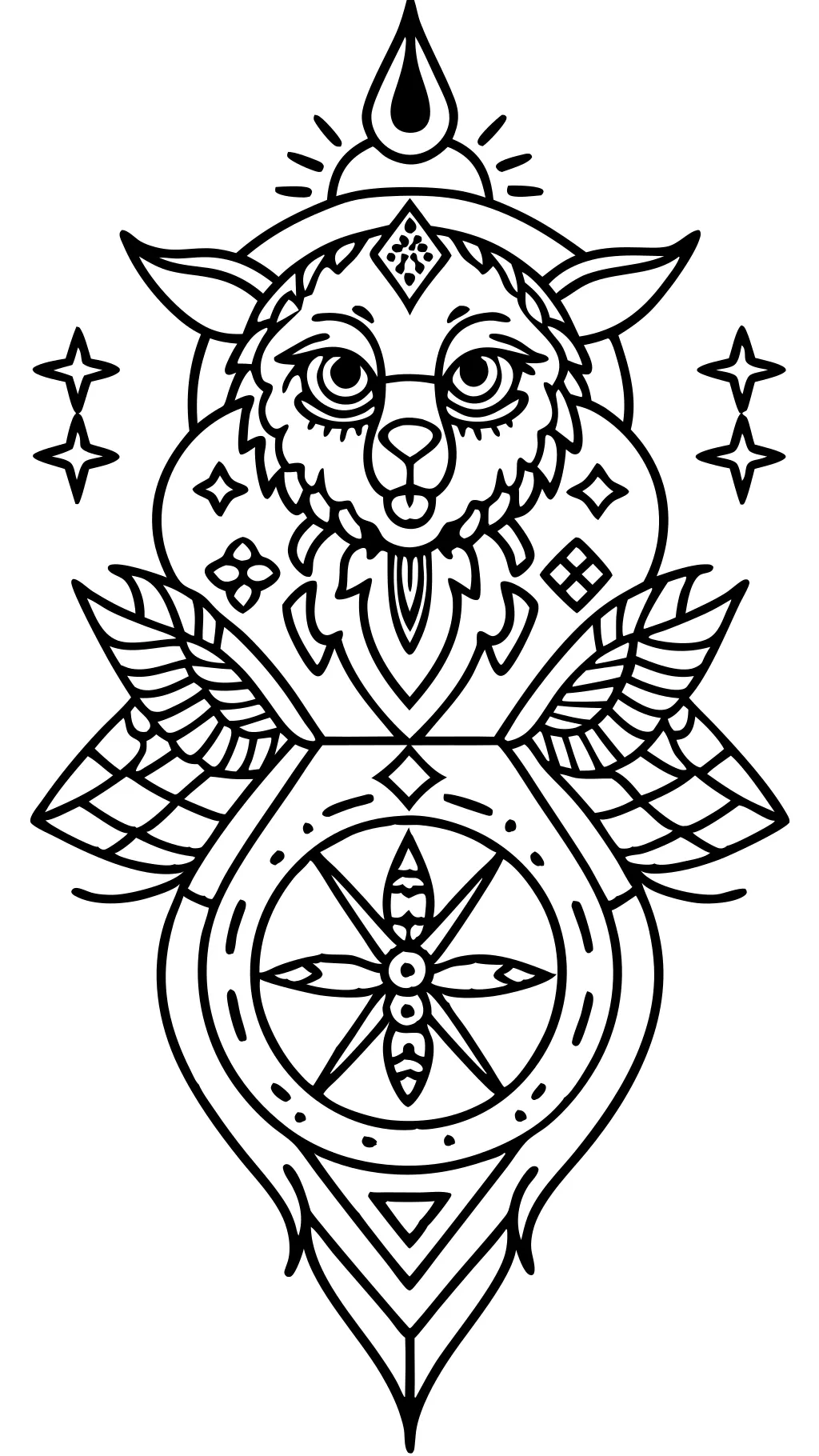 coloring pages tattoo